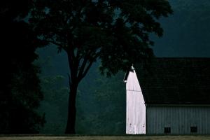 First Light, Michael Bushman Barn. Photograph by Dan Mangan