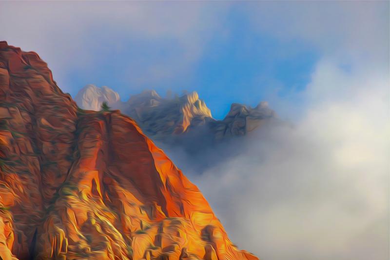 In the Clouds of Heaven, Zion. Photograph by Dan Mangan