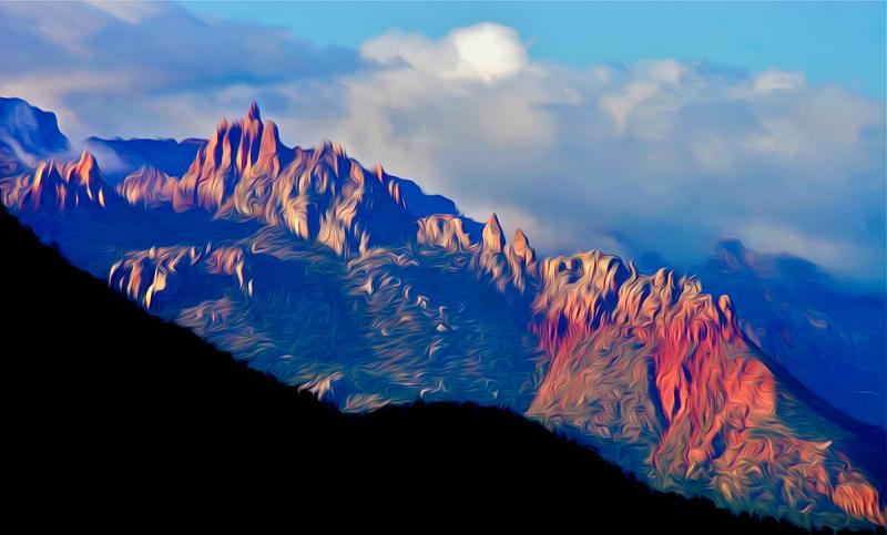 Pinnacles of Fire, Utah. Photograph by Dan Mangan