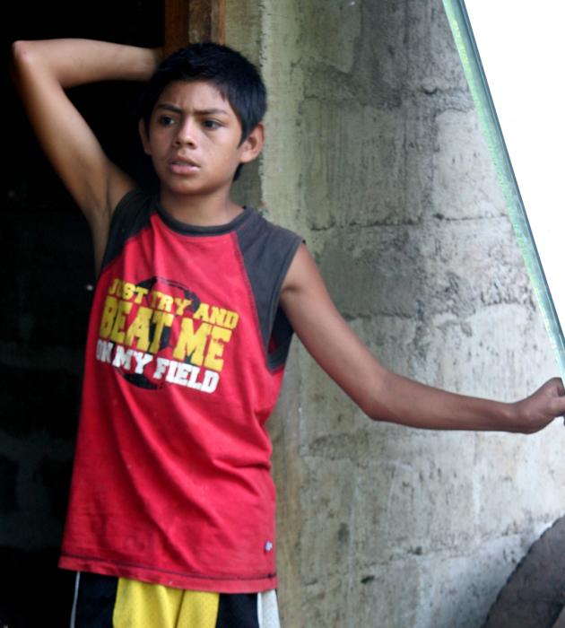 Young Boy, Santa Rosa del Peñón. Photograph by Dan Mangan