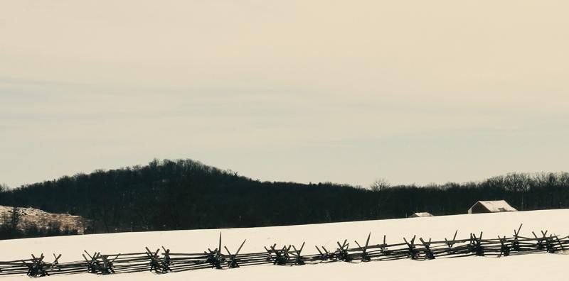 Snake Rail Fence Before the Roundtops, Gettysburg Battlefield