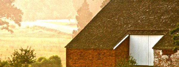 First Light, Abraham Trostle Barn. Photograph by Dan Mangan