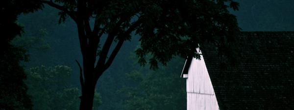First Light, Michael Bushman Barn. Photograph by Dan Mangan